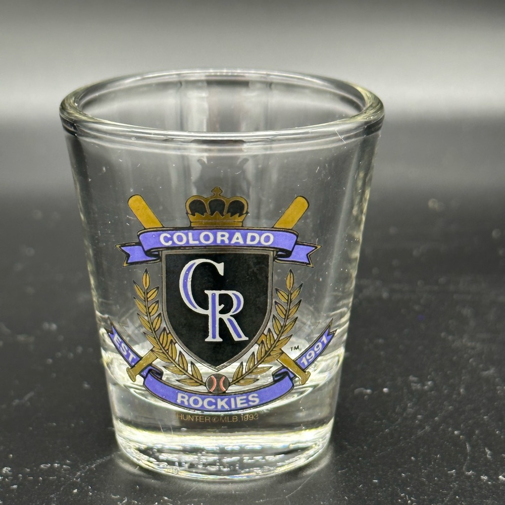 Vintage Colorado Rockies 1993 Shot Glass